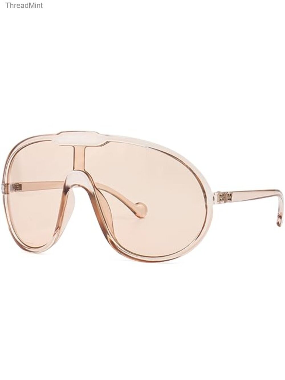 Oversized Shield Sunglasses UV400 Protection Full Frame Aviator Eyewear